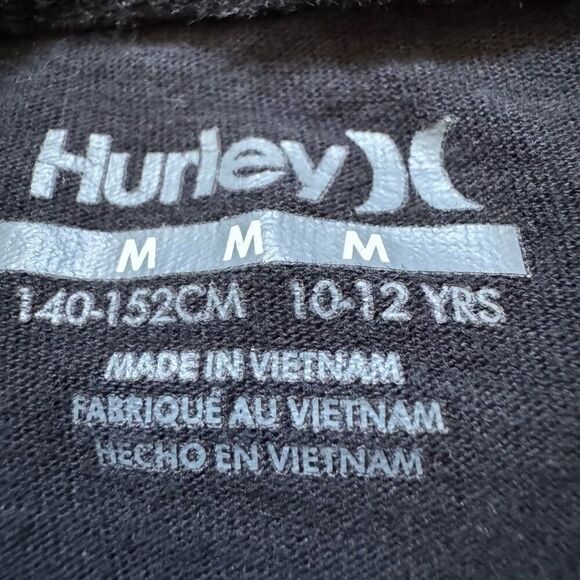 Hurley Short Sleeve T-Shirt Big Graphic Spell-Out Blue Color Kids/Boys Size M - Picture 6 of 8